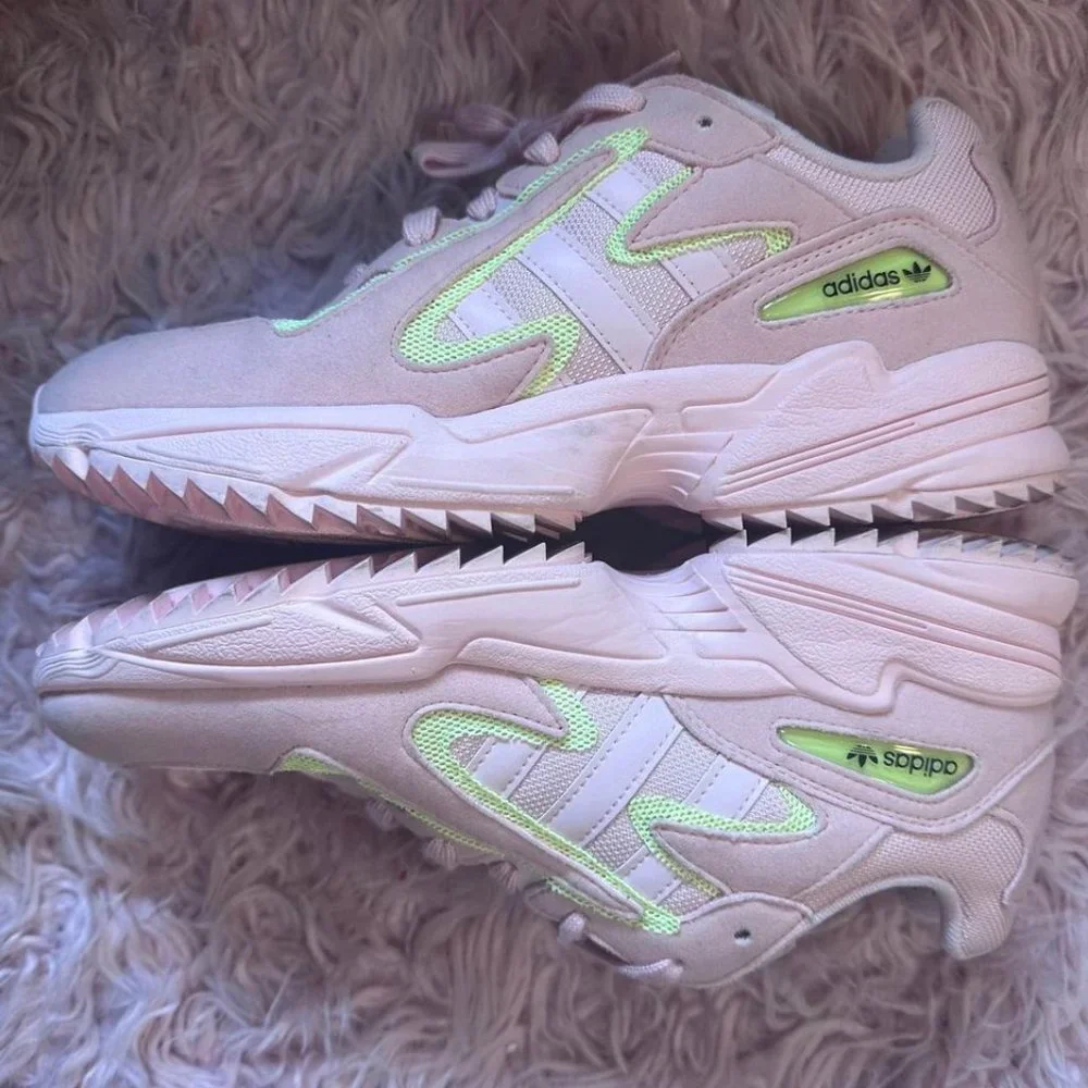 Adidas Yung 96 Chasm Torsion Sneakers Pink / Yellow Colorway - Picture 1 of 6